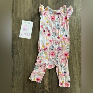 Posh Peanut Unicorn and Rainbow Baby Romper